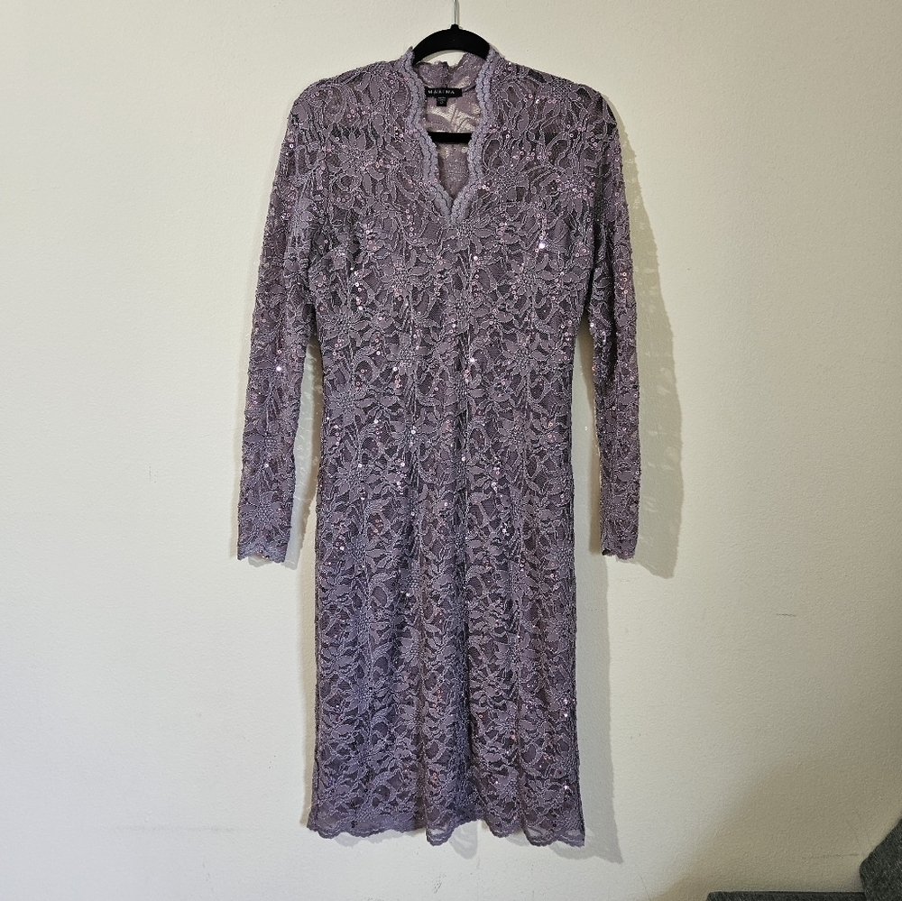 Marina Sequin Cocktail Dress